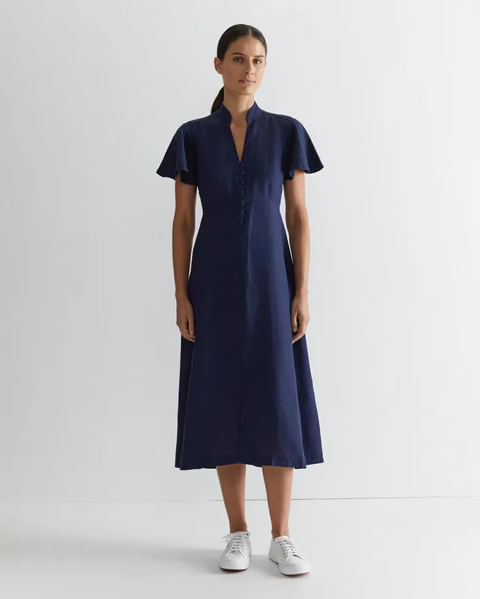 Women Sportscraft Dresses Faye Fit And Flare Midi Dress Navy