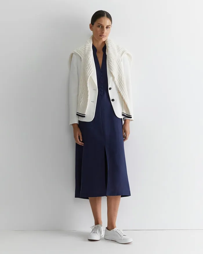Women Sportscraft Dresses Faye Fit And Flare Midi Dress Navy
