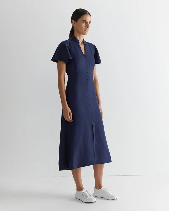 Women Sportscraft Dresses Faye Fit And Flare Midi Dress Navy