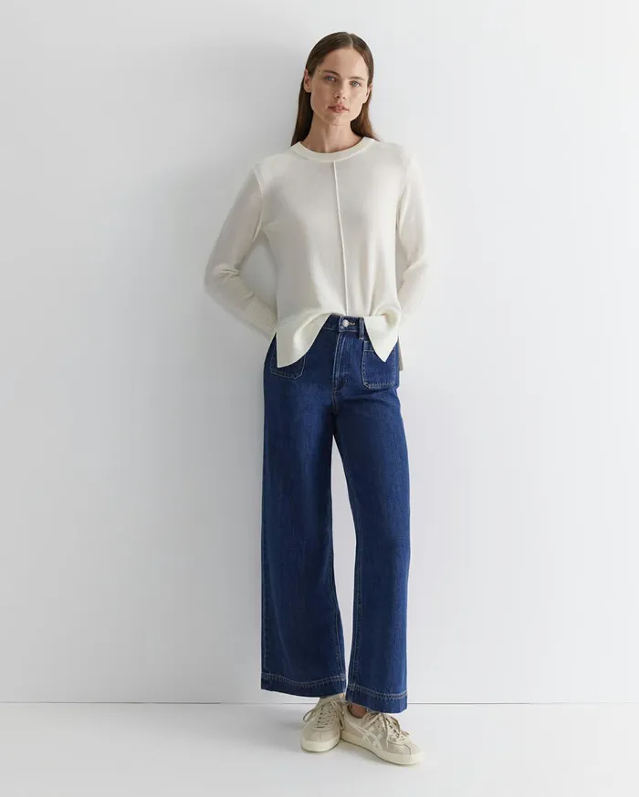 Women Sportscraft Knits and Cardigans Cass Merino Wool Knit Winter White