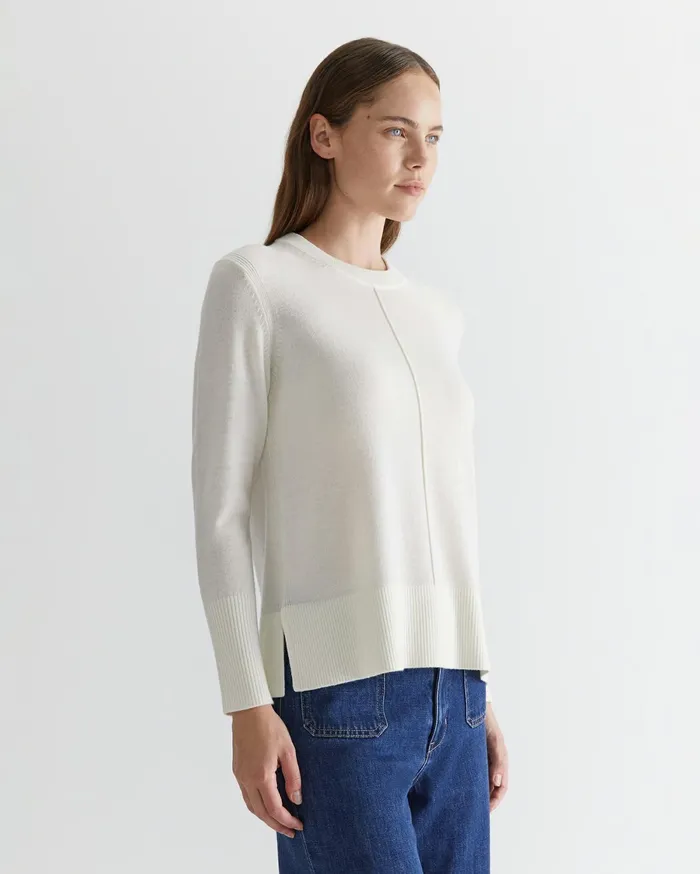 Women Sportscraft Knits and Cardigans Cass Merino Wool Knit Winter White