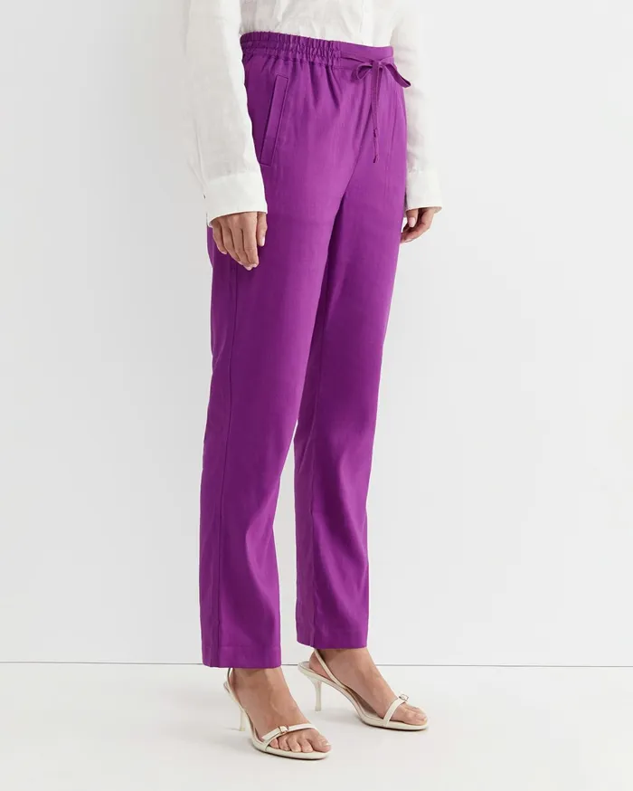 Women Sportscraft Pants Rosa Linen Pant Hydrangea