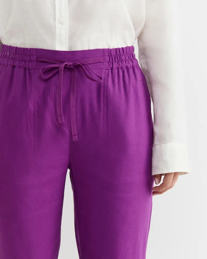 Women Sportscraft Pants Rosa Linen Pant Hydrangea