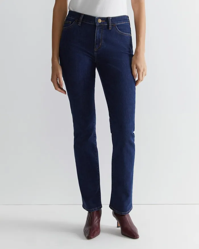 Women Sportscraft Pants Simone Straight Jean Indigo
