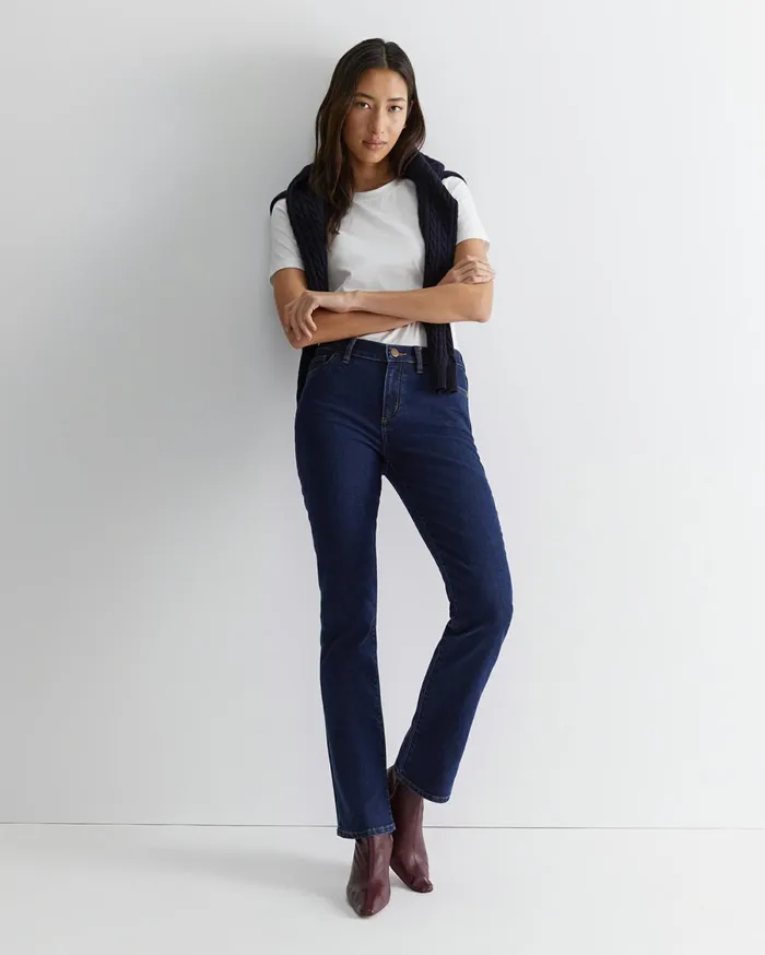 Women Sportscraft Pants Simone Straight Jean Indigo