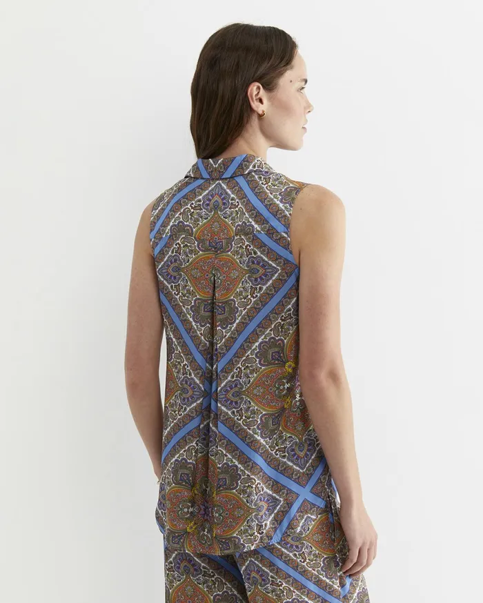 Women Sportscraft Shirts Shawl Sleeveless Liberty Shirt Multi