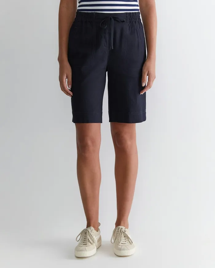 Women Sportscraft Shorts Rosa Linen Short Classic Navy