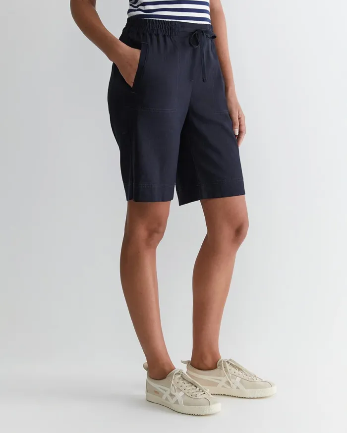 Women Sportscraft Shorts Rosa Linen Short Classic Navy