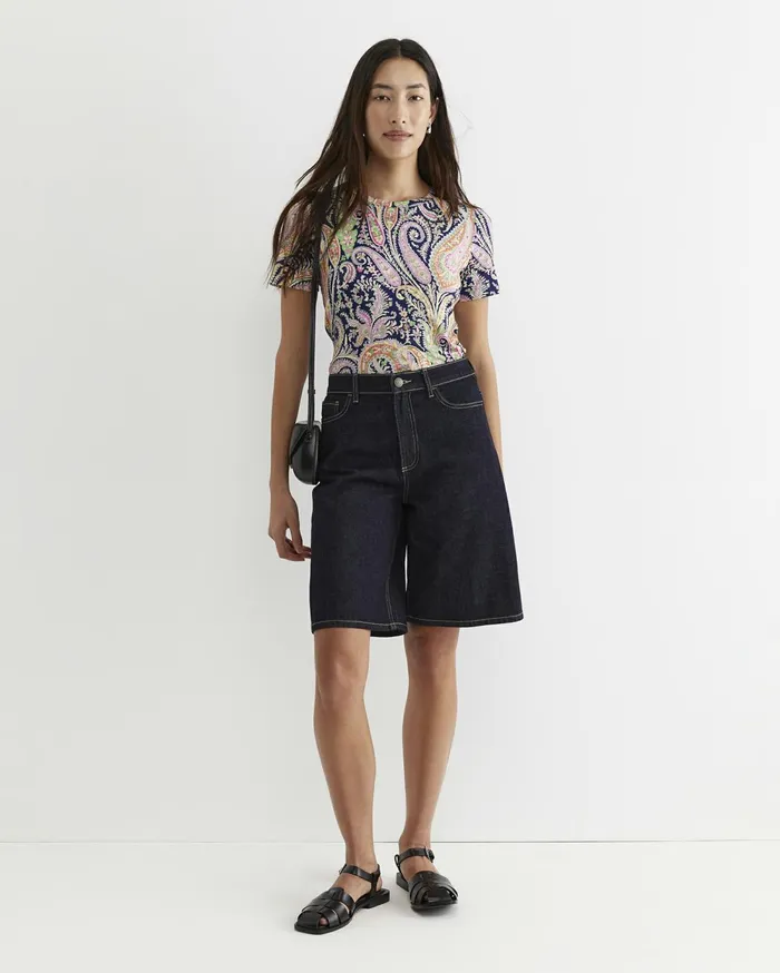 Women Sportscraft Tops and Tees Florence Short Sleeve Liberty Tee Navy Multi