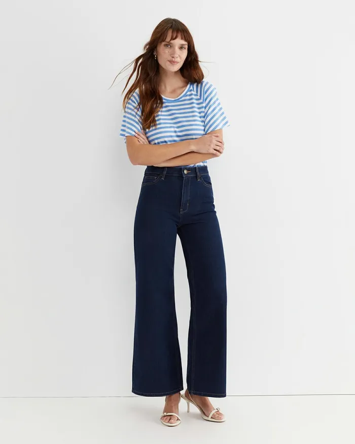 Women Sportscraft Tops and Tees Flutter Short Sleeve Tee Whiteblue
