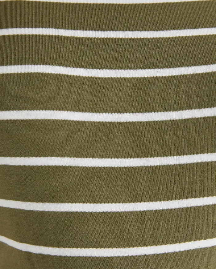 Women Sportscraft Tops and Tees Heidi Boat Neck Half Sleeve Tee Khakiwhite
