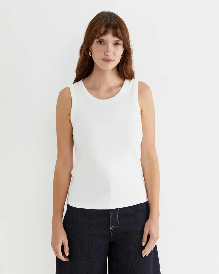 Women Sportscraft Tops and Tees Julia Rib Tank White