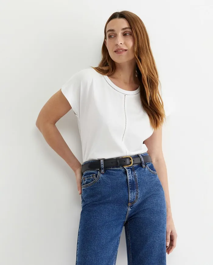 Women Sportscraft Tops and Tees Miranda Stitch Tee White