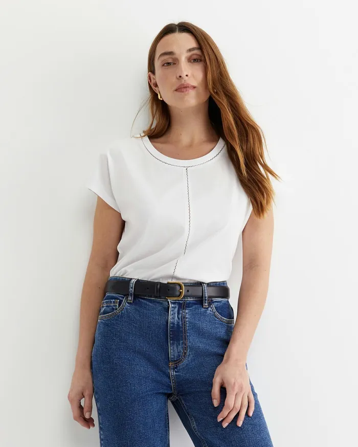 Women Sportscraft Tops and Tees Miranda Stitch Tee White