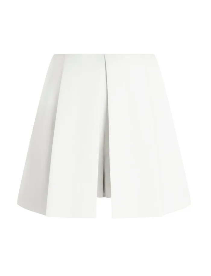 Women Suiting BCBG Pleated Skort Gardenia