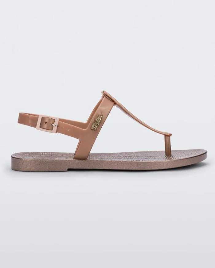 Women Sun Ventura Rose Metallic Melissa Sandals