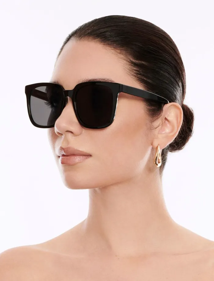 Women Sunglasses BCBG Classic Square Sunglasses Black