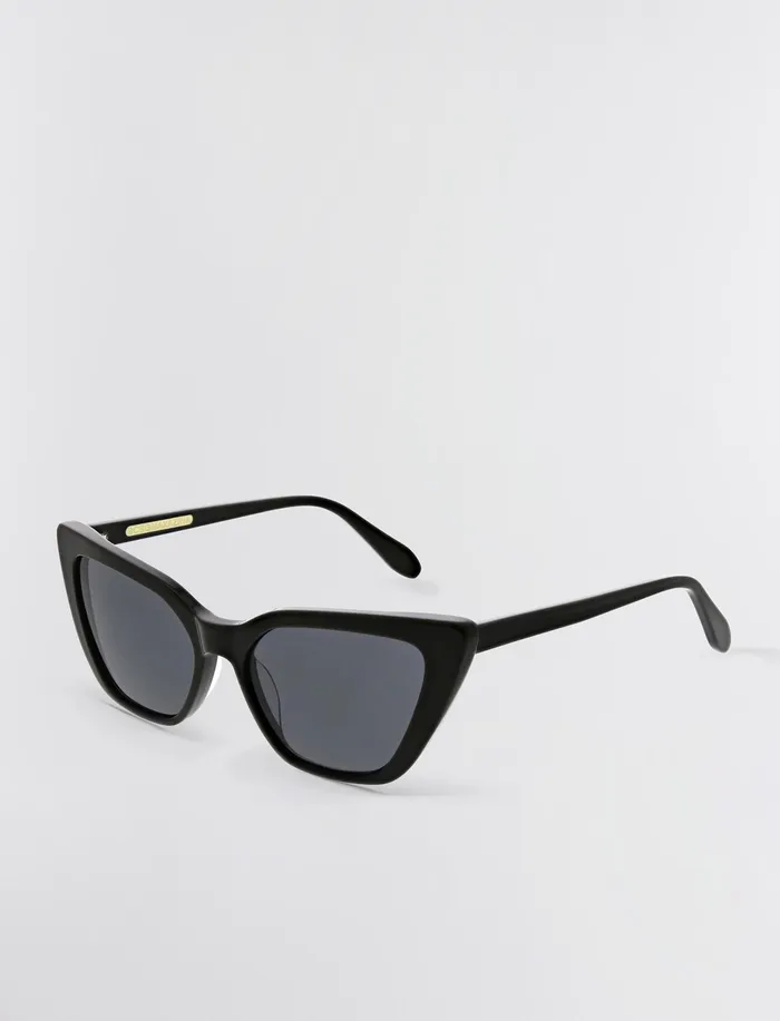 Women Sunglasses BCBG Kendall Cat Eye Sunglasses Black