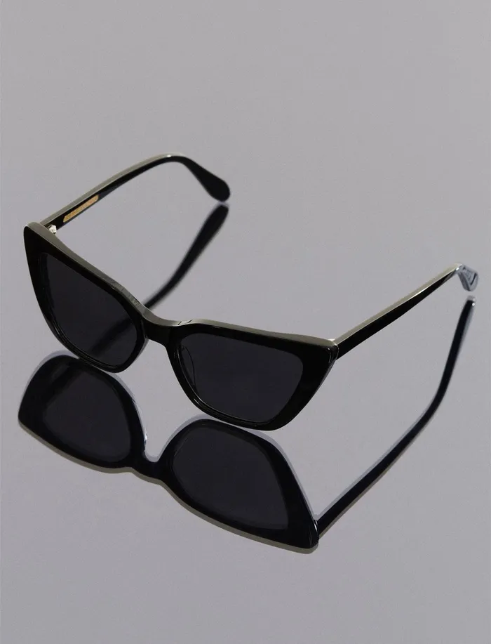 Women Sunglasses BCBG Kendall Cat Eye Sunglasses Black