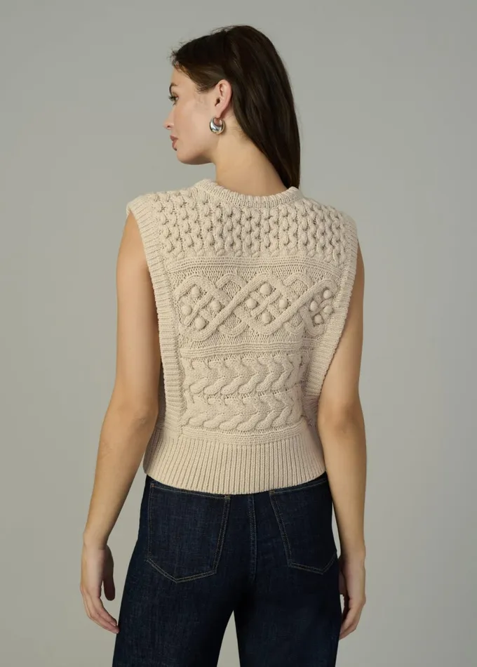 Women Sweaters Joe039s Jeans THE CLARA SWEATER VEST Milk