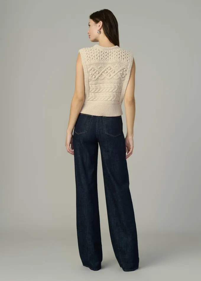 Women Sweaters Joe039s Jeans THE CLARA SWEATER VEST Milk