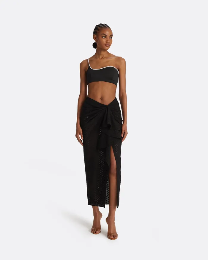Women Swimwear Safiyaa Amyralle Black Bikini Top Black