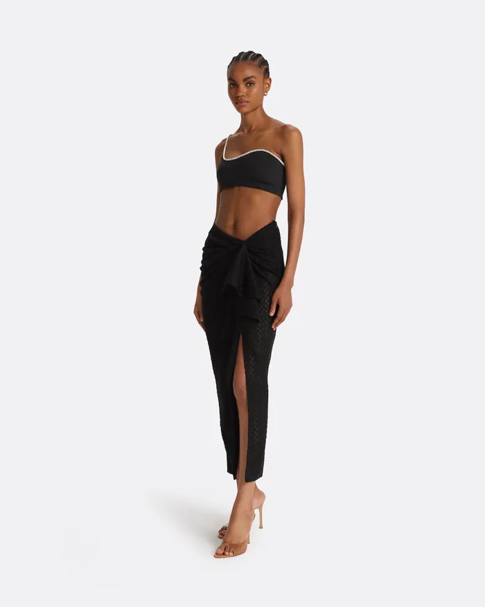 Women Swimwear Safiyaa Amyralle Black Bikini Top Black