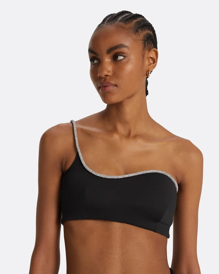Women Swimwear Safiyaa Amyralle Black Bikini Top Black