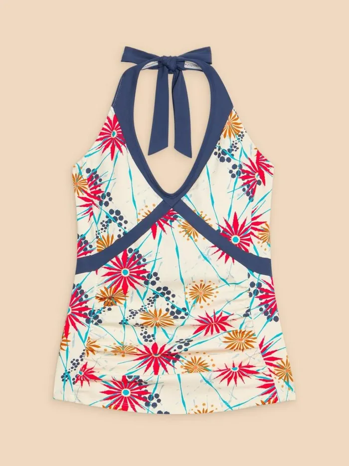 Women SWIMWEAR White Stuff Valley Tankini Top Ivory Multi Women SWIMWEAR White Stuff Valley Tankini Top Ivory Multi