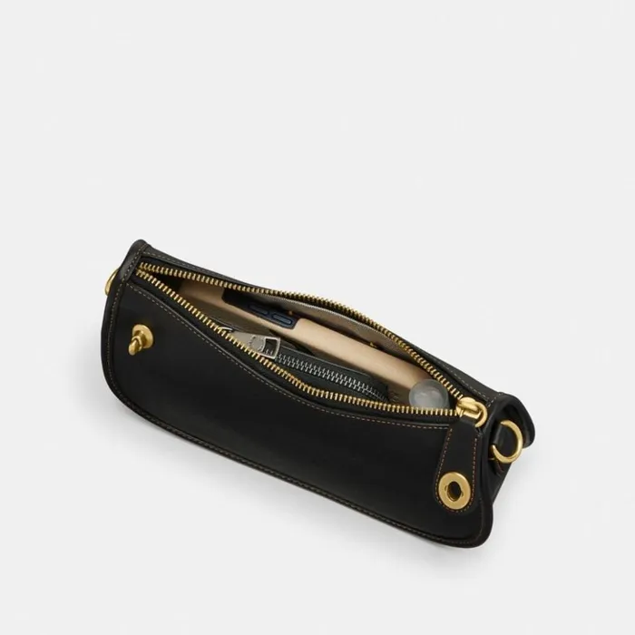 Women Swinger Bag Brassblack Coach Crossbody Bags