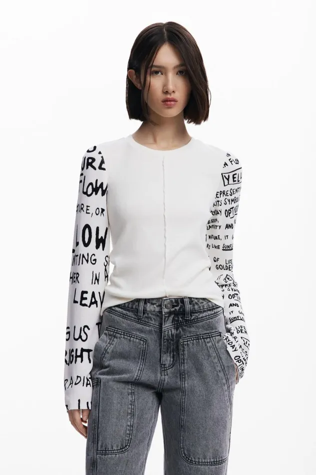 Women Tshirts Desigual Oversized Knit Cardigan