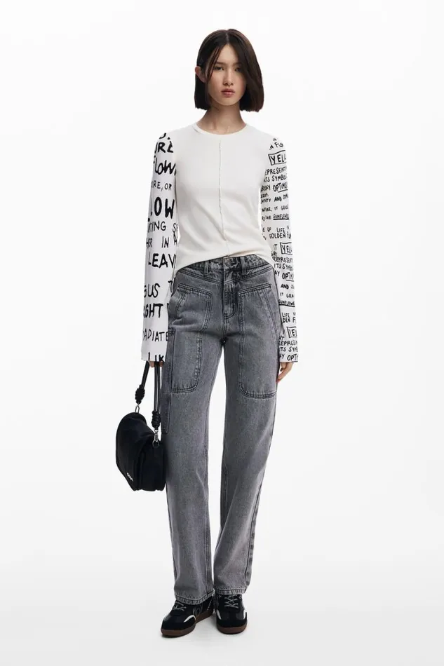 Women Tshirts Desigual Oversized Knit Cardigan