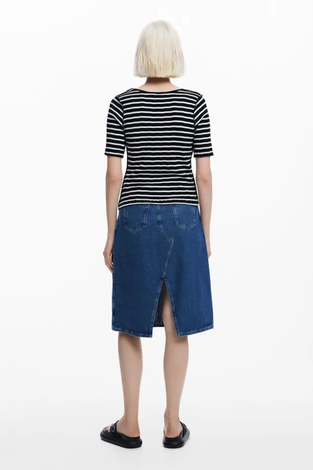 Women Tshirts Desigual Striped Tshirt