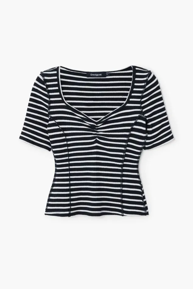Women Tshirts Desigual Striped Tshirt