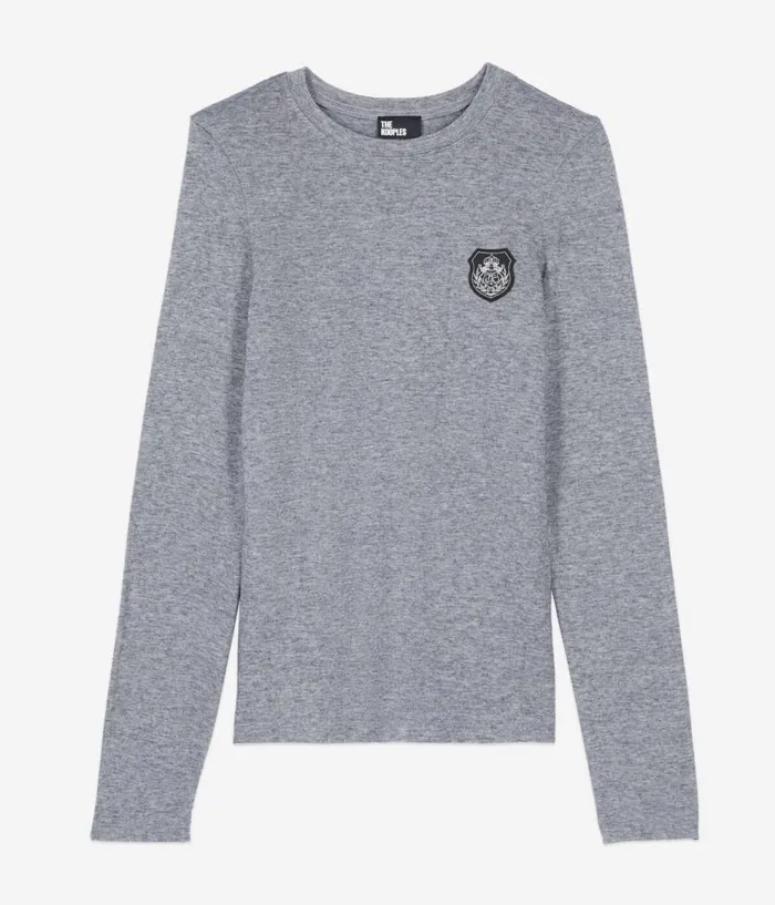 Women Tshirts THE KOOPLES Long Sleeved Printed Tshirt Women Tshirts THE KOOPLES Long Sleeved Printed Tshirt