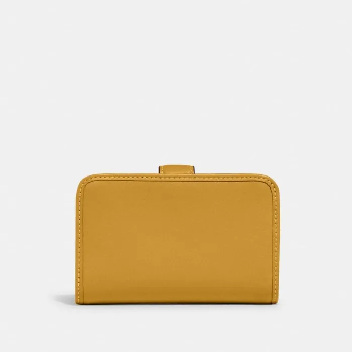 Women Tabby Medium Wallet Brassyellow Gold Coach Large Wallets