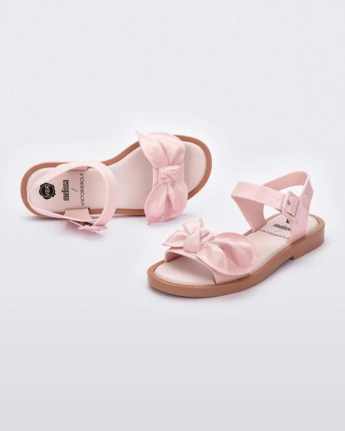 Women Tie Mar Sandal Beigepink Melissa Sandals