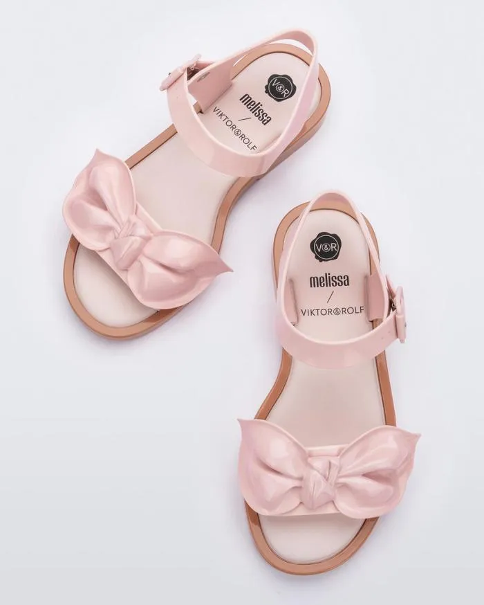 Women Tie Mar Sandal Beigepink Melissa Sandals