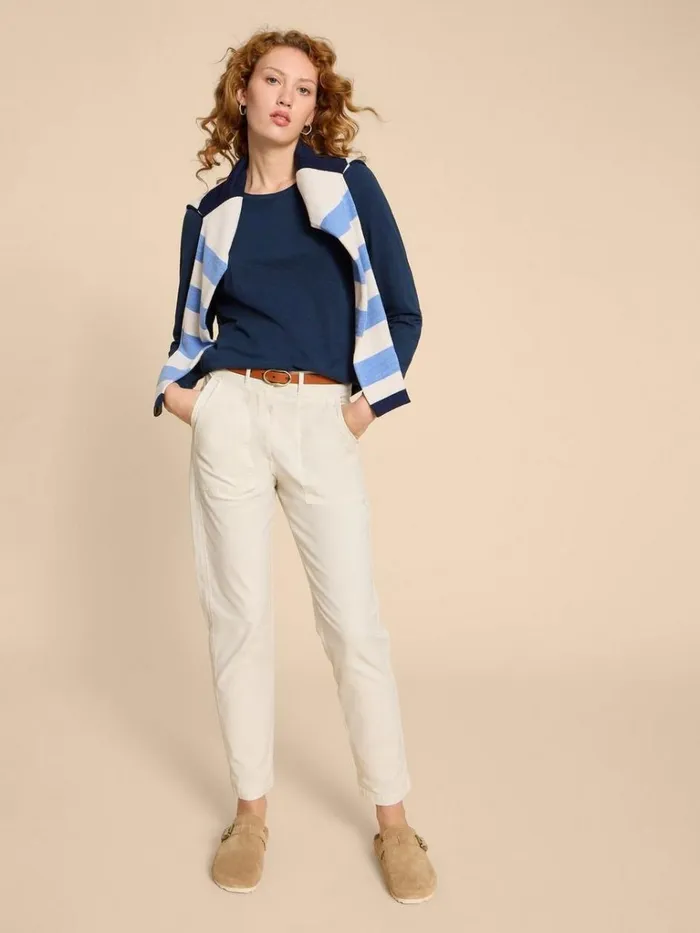 Women TOPS and TEES White Stuff CLARA LS TEE Dark Navy