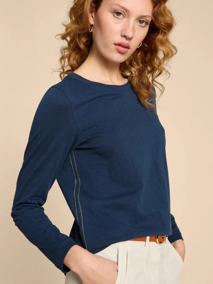 Women TOPS and TEES White Stuff CLARA LS TEE Dark Navy Women TOPS and TEES White Stuff CLARA LS TEE Dark Navy