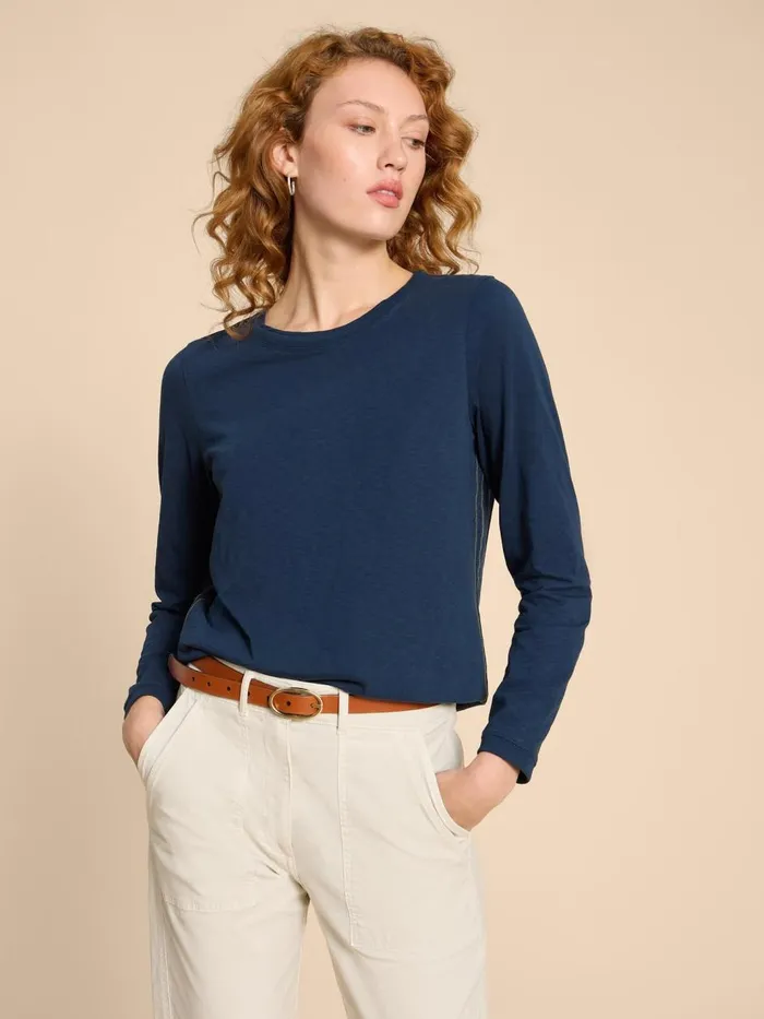 Women TOPS and TEES White Stuff CLARA LS TEE Dark Navy Women TOPS and TEES White Stuff CLARA LS TEE Dark Navy