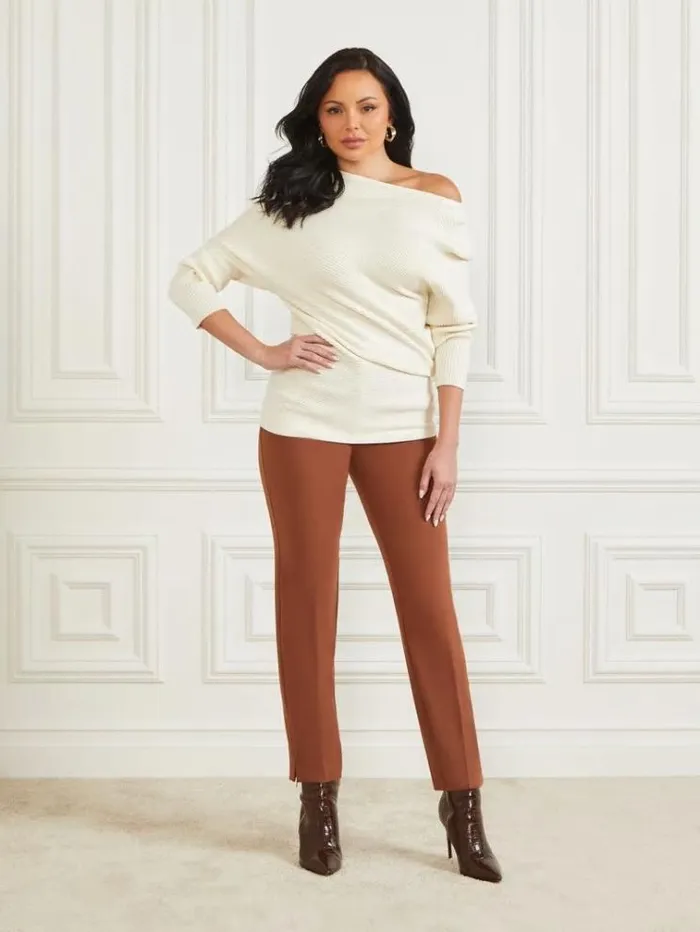 Women Tops And Sweaters Marciano Betsie Sweater Top Sandy Shore Women Tops And Sweaters Marciano Betsie Sweater Top Sandy Shore