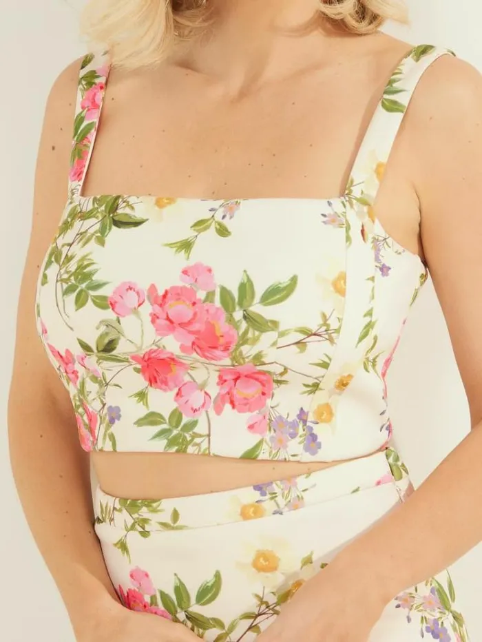 Women Tops And Sweaters Marciano Leonara Top Petal Pose White Women Tops And Sweaters Marciano Leonara Top Petal Pose White