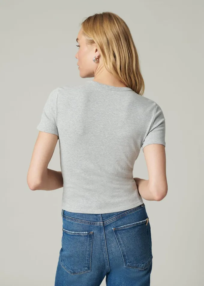 Women Tops Joe039s Jeans THE BABY TEE Heather Grey