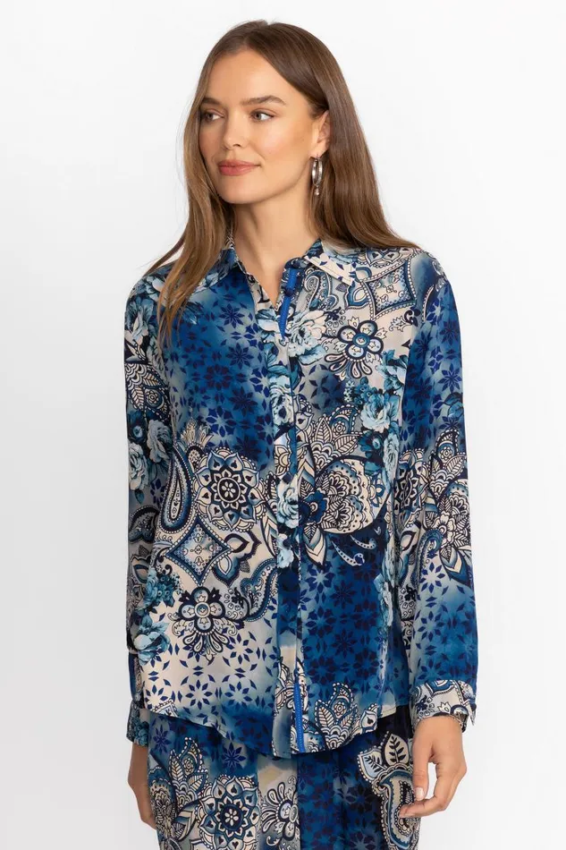 Women Tops Johnny Was OVERSIZED PLEAT SHIRT Isobel Women Tops Johnny Was OVERSIZED PLEAT SHIRT Isobel