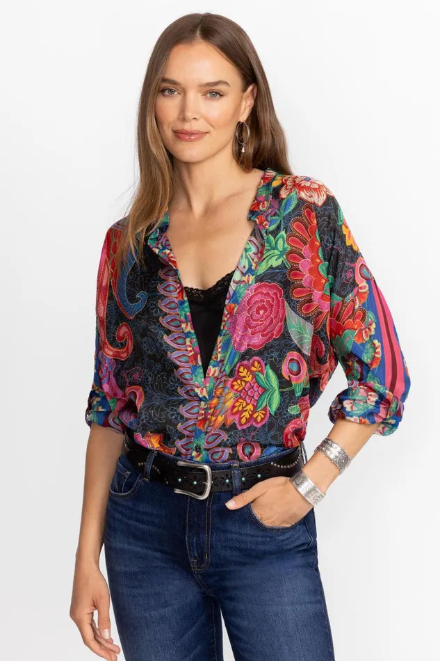 Women Tops Johnny Was THE AUDREY OVERSIZED BLOUSE Emberwing