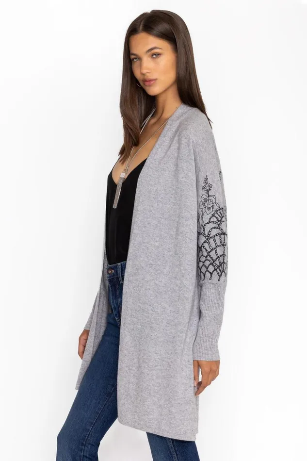 Women Tops Johnny Was THE RELAXED CARDIGAN Grey Women Tops Johnny Was THE RELAXED CARDIGAN Grey