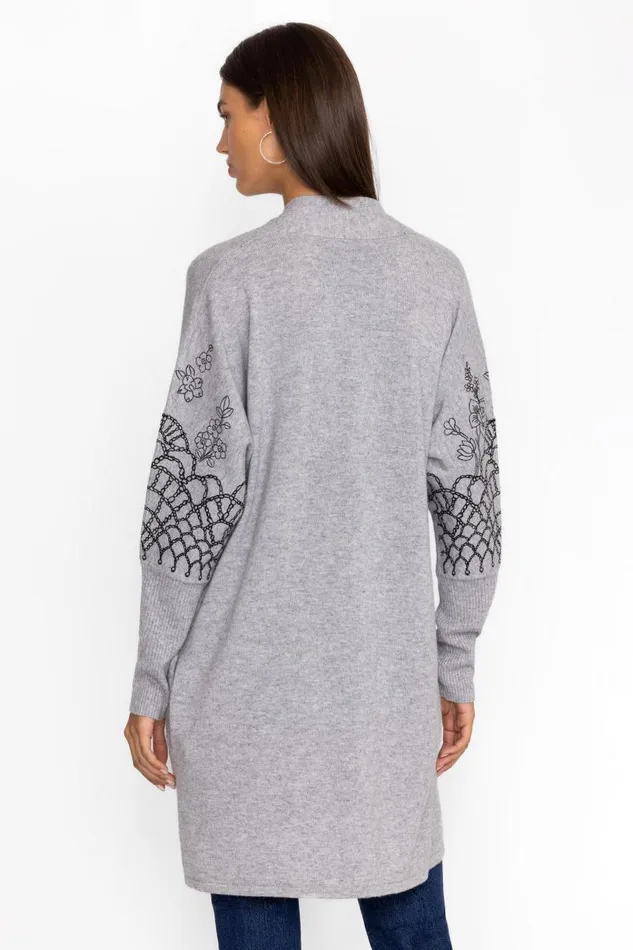 Women Tops Johnny Was THE RELAXED CARDIGAN Grey Women Tops Johnny Was THE RELAXED CARDIGAN Grey