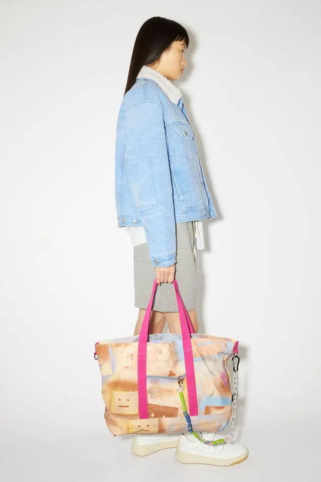 Women Tote Bag Beigemulti Acne Studios Bags