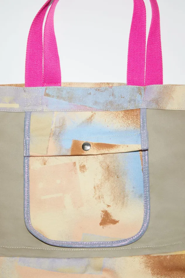 Women Tote Bag Beigemulti Acne Studios Bags